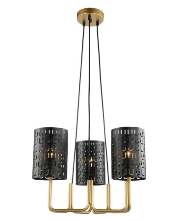 Люстры подвесные — Подвесная люстра Lumien Hall Ноэль 4005/3P-GD-BK купить в 