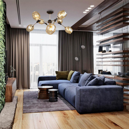 Люстры на штанге — Потолочная люстра Seven Fires Миделия 66560.01.69.08 купить в 