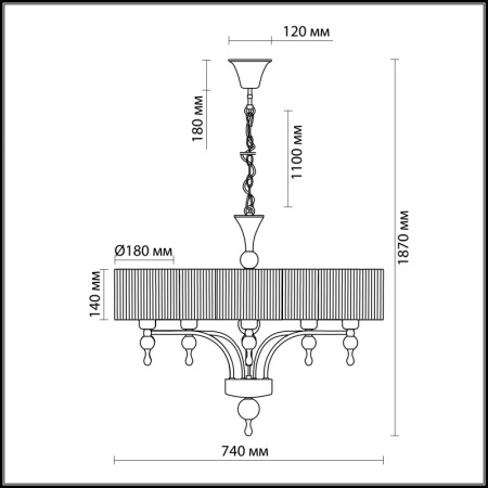 Люстры подвесные — Подвесная люстра Odeon Light 2005/5 купить в 