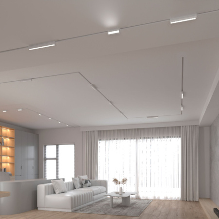 Трековые светильники — Светильник на шине Elektrostandard Slim Magnetic Трековый светильник 6W 4200K Alter (белый) 850 купить в 