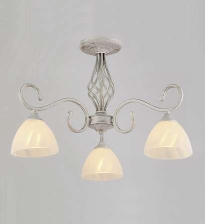 Потолочные люстры — 2874/3 белый с патиной золото купить в 