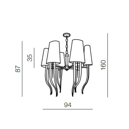 Люстры подвесные — Подвесная люстра Azzardo Diablo 6 big AZ1389 купить в  Люстры подвесные — Подвесная люстра Azzardo Diablo 6 big AZ1389 купить в