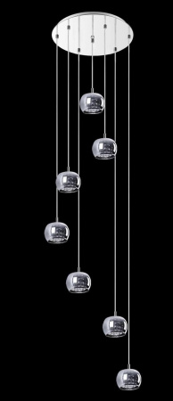 Люстры подвесные — Подвесная люстра Zumaline Crystal P0076-07M-B5FZ купить в 