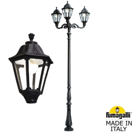 Высокие уличные фонари — Садово-парковый светильник Fumagalli E35.205.M30.AXH27 купить в 