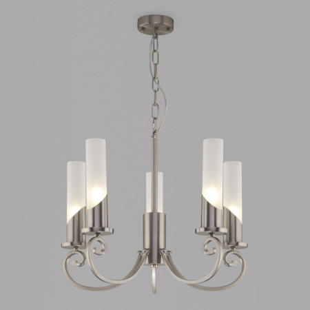 Люстры подвесные — Подвесная люстра Eurosvet 60117/5 никель купить в 