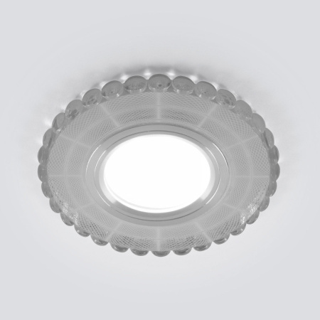 Встраиваемые точечные светильники — Встраиваемый светильник Elektrostandard 2245 MR16 SL/WH зеркальный/белый купить в 