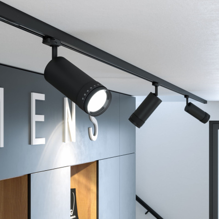 Трековые светильники — Светильник на шине Elektrostandard Vary чёрный 30W 4200K (85517/01) трехфазный купить в 