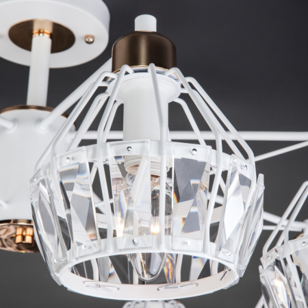 Люстры на штанге — Люстра на штанге Eurosvet 70075/8 белый купить в 