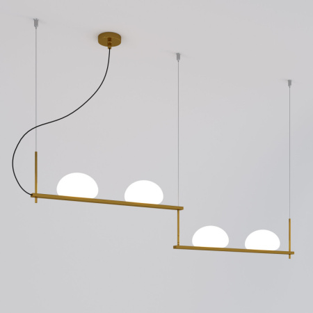 Люстры подвесные — Подвесная люстра Eurosvet 70145/4 латунь купить в 