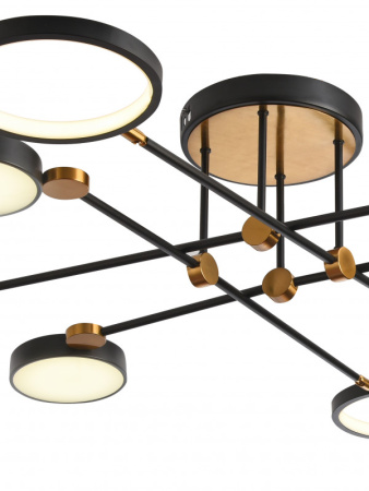Люстры на штанге — Люстра на штанге Natali Kovaltseva LED LAMPS 81102/6C BRASS BLACK купить в  Люстры на штанге — Люстра на штанге Natali Kovaltseva LED LAMPS 81102/6C BRASS BLACK купить в