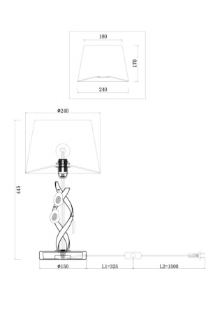 Настольные лампы — Настольная лампа Freya FR2001TL-01G купить в 