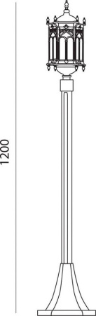 Средние уличные фонари — Садовый светильник Feron 11308 купить в 