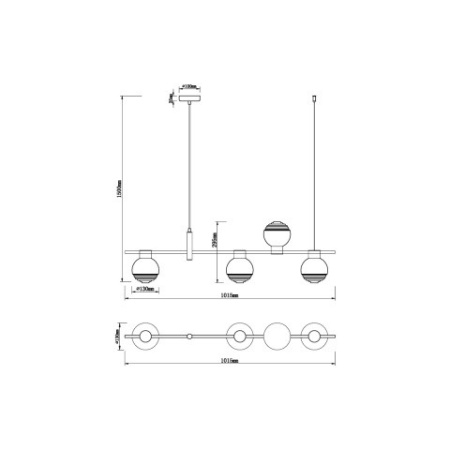 Люстры на штанге — Люстра на штанге Vele Luce VL5882P04 купить в 