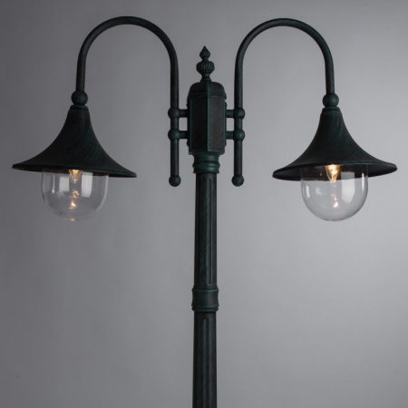 Высокие уличные фонари — Садовый светильник ARTE Lamp A1086PA-2BG купить в  Высокие уличные фонари — Садовый светильник ARTE Lamp A1086PA-2BG купить в
