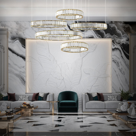 Люстры каскадные — Каскадная люстра LOFT IT 10135/5 Gold купить в 