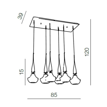 Подвесные светильники — Подвесной светильник Azzardo Tasos 6 AZ0262 купить в 