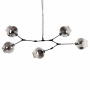 Люстры подвесные — Подвесная люстра Cosmo 1212S-5 дымчатый/черный купить в 