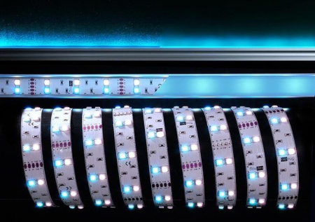 Светодиодные ленты — Лента светодиодная Deko-Light 5050-2x30-12V-RGB+6500K-3m 840060 купить в  Светодиодные ленты — Лента светодиодная Deko-Light 5050-2x30-12V-RGB+6500K-3m 840060 купить в