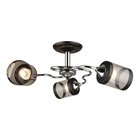 Люстры на штанге — Потолочная люстра IMEX MD.3470-3-S CH+BK купить в 