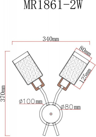 Настенные бра — Бра MyFar MR1861-2W купить в  Настенные бра — Бра MyFar MR1861-2W купить в