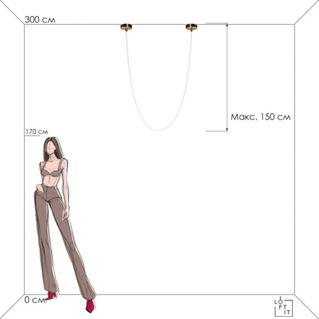 Подвесные светильники — Подвесной светильник LOFT IT 10230/3000 купить в 