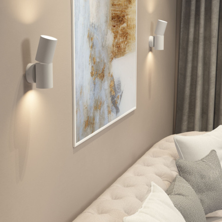 Настенные бра — Бра Elektrostandard Deep белый (40126/LED) купить в  Настенные бра — Бра Elektrostandard Deep белый (40126/LED) купить в