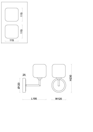 Настенные бра — Бра Freya FR5373WL-01BS купить в 
