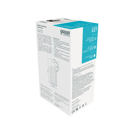 Уличные настенные светильники — Светильник настенный Gauss GD022 купить в 