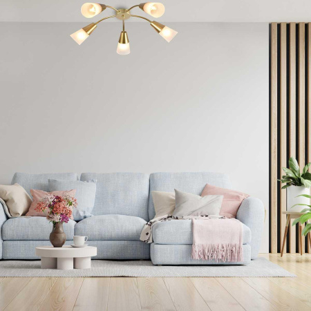 Потолочные люстры — Потолочная люстра Escada Aquilegia 1100/5P Gold купить в  Потолочные люстры — Потолочная люстра Escada Aquilegia 1100/5P Gold купить в