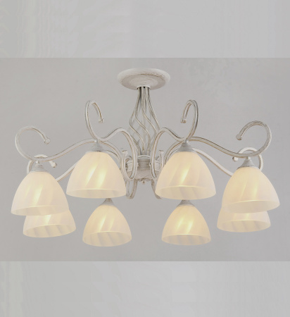 Потолочные люстры — 2874/8 белый с патиной золото купить в 