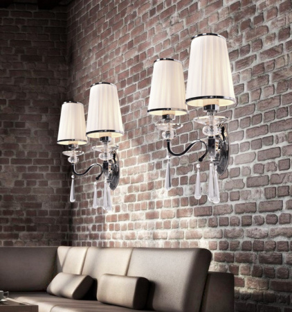 Настенные бра — Бра Lumina Deco LDW 1158-2 WT купить в 