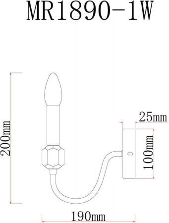 Настенные бра — Бра MyFar MR1890-1W купить в 