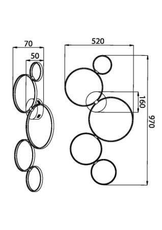 Люстры накладные — Накладная люстра Maytoni MOD448CL-L40WK купить в 
