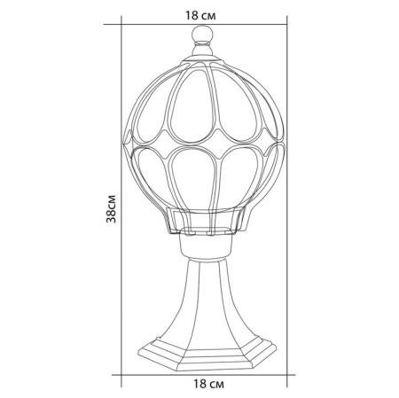 Низкие уличные фонари — Садово-парковый светильник Feron 11364 купить в 