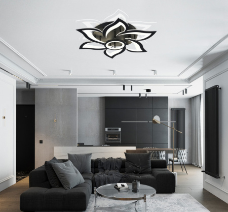 Люстры накладные — Накладная люстра Natali Kovaltseva HIGH-TECH LED LAMPS 82020 BLACK купить в  Люстры накладные — Накладная люстра Natali Kovaltseva HIGH-TECH LED LAMPS 82020 BLACK купить в