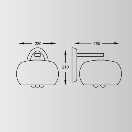 Потолочные светильники — Бра Zumaline Crystal W0076-01D-F4FZ купить в 