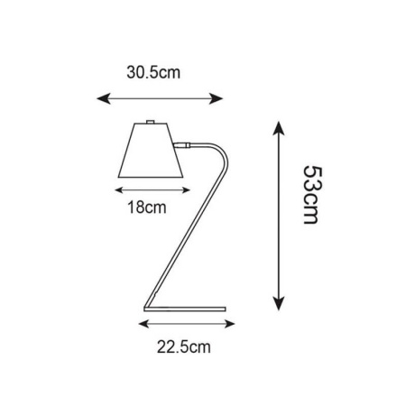 Настольные лампы — Настольная лампа Zumaline Expir T18057-WH купить в 