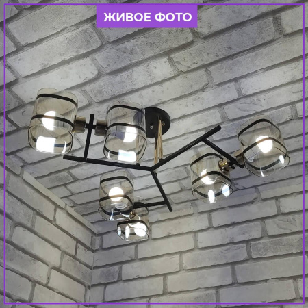 Потолочные люстры — Потолочная люстра Seven Fires Klaso SF3316/6C-BK-FGD купить в 