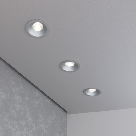 Встраиваемые точечные светильники — Встраиваемый светильник Elektrostandard 15266/LED 7W 4200K SL серебро купить в 