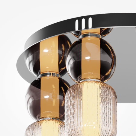 Люстры накладные — Накладная люстра Maytoni MOD273CL-L60CH3K купить в 