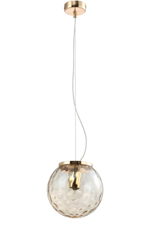 Подвесные светильники — Подвесной светильник Crystal Lux MAYO SP1 D200 GOLD/AMBER купить в 