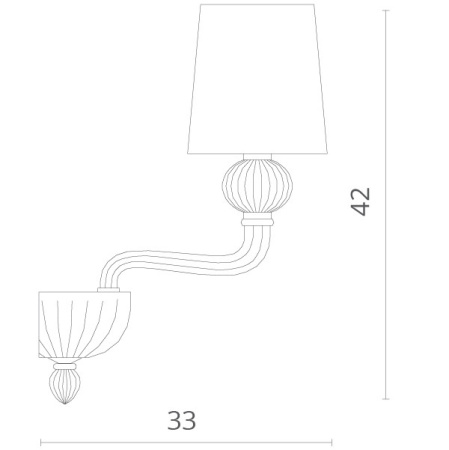 Настенные бра — Бра Divinare 1154/02 AP-1 купить в 