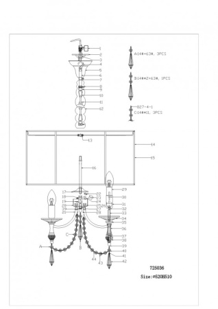 Люстры подвесные — Подвесная люстра Lightstar 725036 купить в 