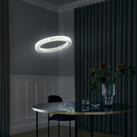 Люстры подвесные — Подвесная люстра Eurosvet 90023/1 хром купить в 