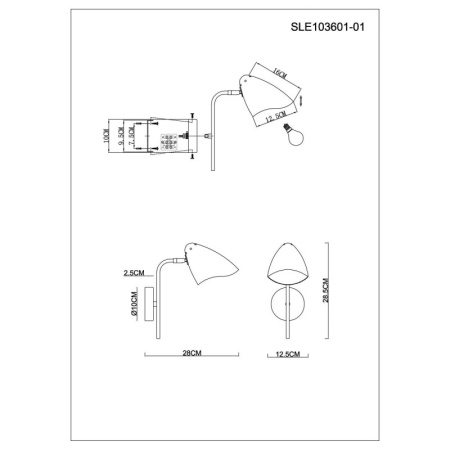 Настенные бра — Бра Evoluce SLE103601-01 купить в 