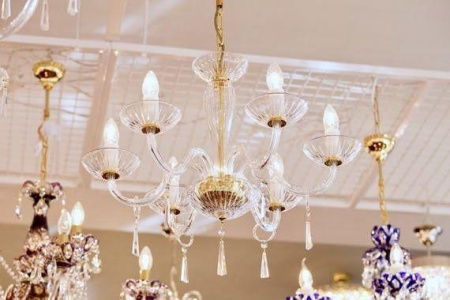 Люстры подвесные — Подвесная люстра Artglass Stefanie VIII. Swarovski Elements купить в 