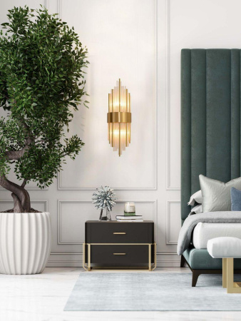 Настенные бра — Настенный светильник Milosh Tendence 0765WL-2AB купить в  Настенные бра — Настенный светильник Milosh Tendence 0765WL-2AB купить в