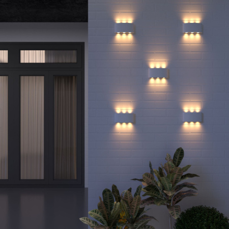 Уличные настенные светильники — Светильник настенный Elektrostandard 1551 TECHNO LED TWINKY TRIO белый купить в 