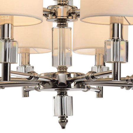 Люстры подвесные — Подвесная люстра Lumien Hall Малье LH1053/15H-NK-WT купить в 