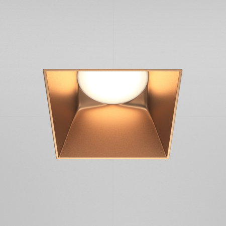 Встраиваемые точечные светильники — Встраиваемый светильник Maytoni Technical DL051-01-GU10-SQ-WMG купить в 